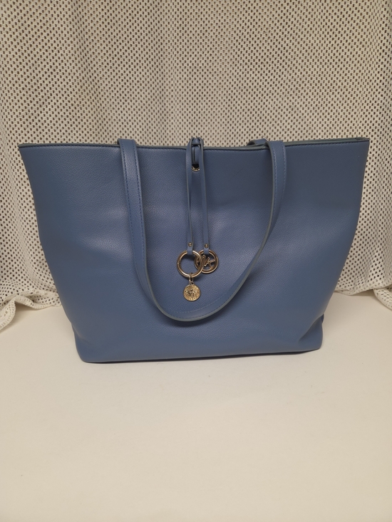 Anne Klein Handbags - Anne Klein Blue Tote with Gold Logo Charms #162
